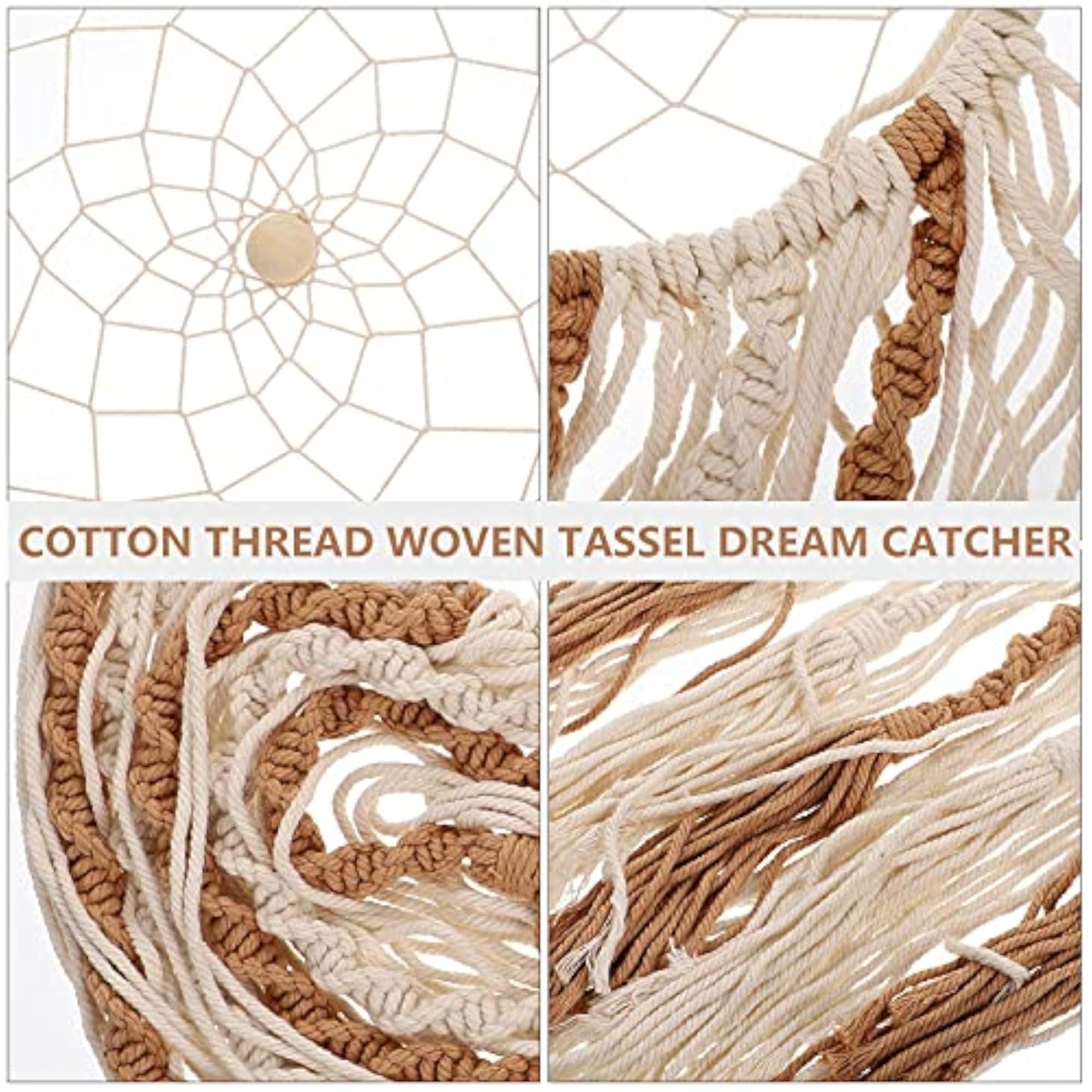 Woven Dream Catcher Wall Hanging, Handmade Decor