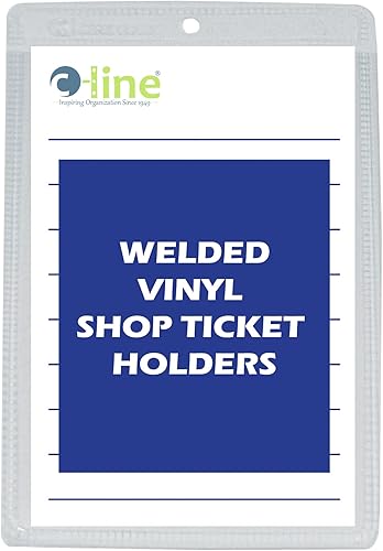 Miniatura 9 de C-Line Vinyl Shop - Soporte para boletos, ambos lados transparentes, lado largo abierto, 12 x 9 pulgadas, 50 por caja (80129)