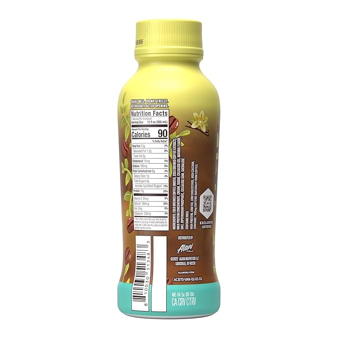 What makes Alani Nu Protein Coffee even more appealing is its low-calorie profile. With only 90 calories per bottle, it is a lighter option compared to many other caffeinated beverages on the market. This makes it a suitable choice for those who are conscious of their calorie intake while still craving a caffeine boost.