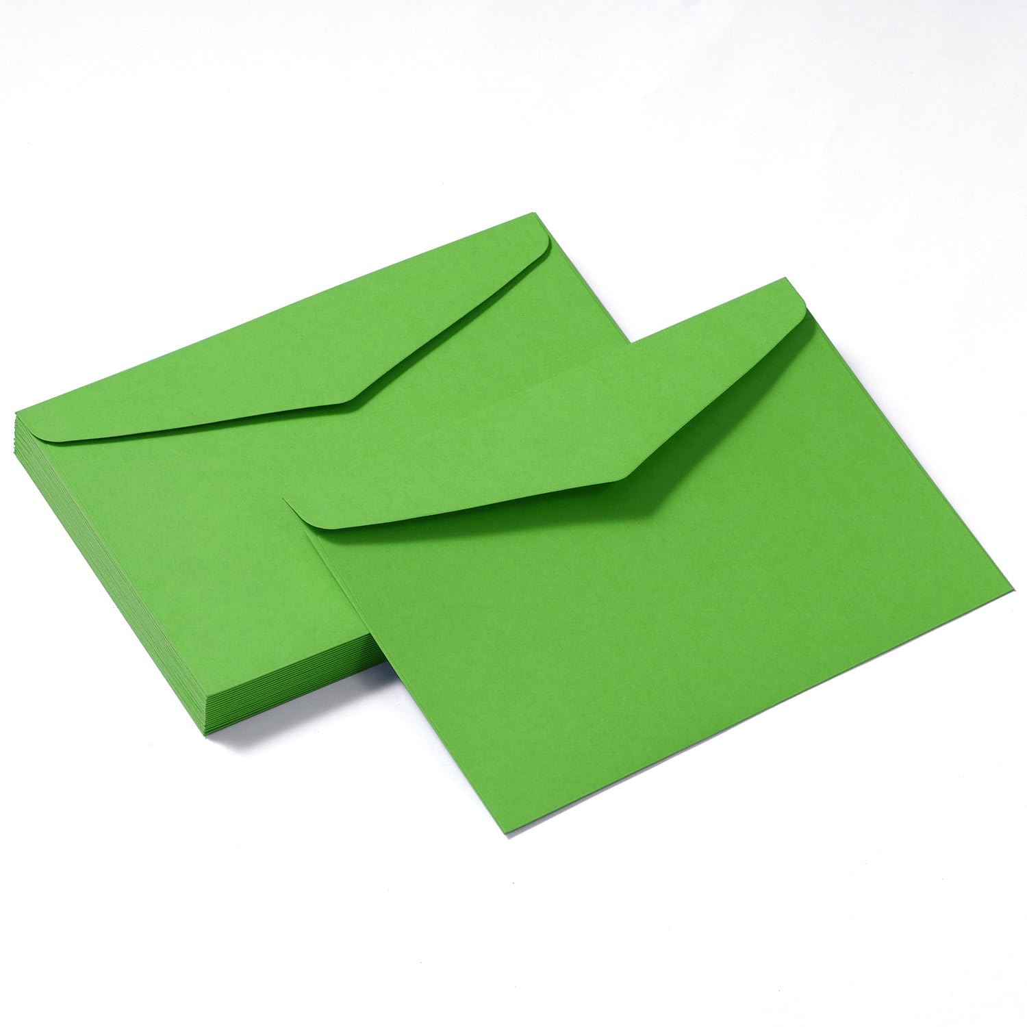 Tanshuqin 50 Pack Green Envelopes 5-1/5 x 7-1/5 Envelopes A7 Invitation Envelopes for Personalize Gift Cards, Wedding, Baby Shower, Mailing, Birthday