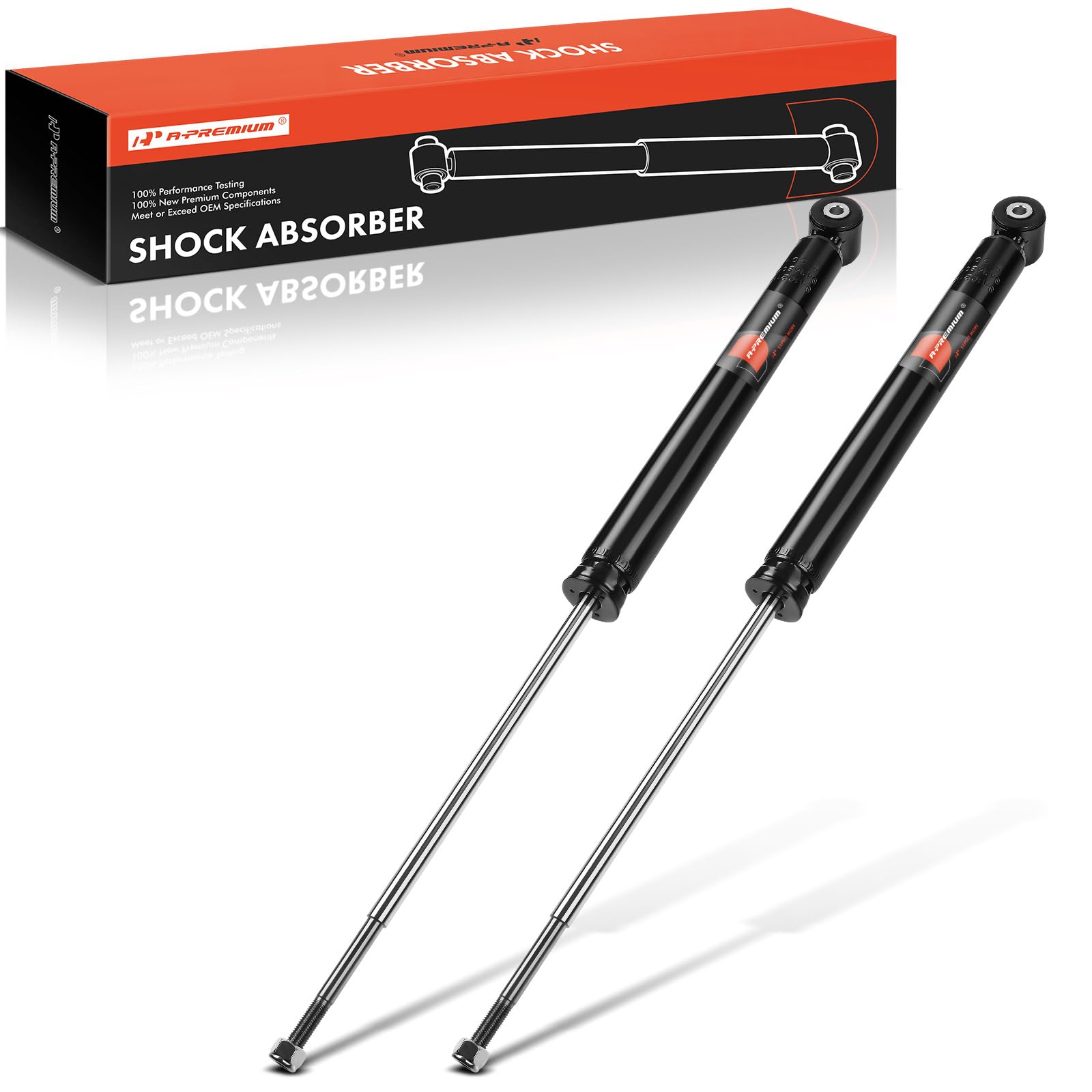 A-Premium Rear Suspension Shock Strut Absorbers Compatible with Honda Fit 2009 2010 2011 2012 2013, 2-PC Set