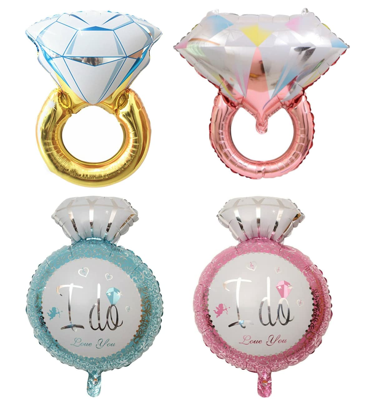 Gold Ring Foil Balloon, 73cm (2 pack) - Image 2