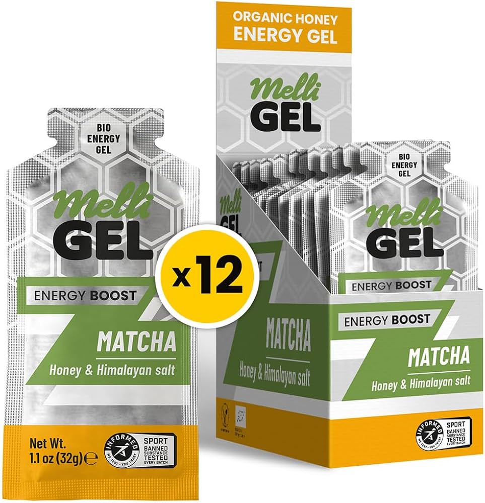 Amazon.com : MELLIGEL Energy Gel with Matcha, Running Gels, Gluten