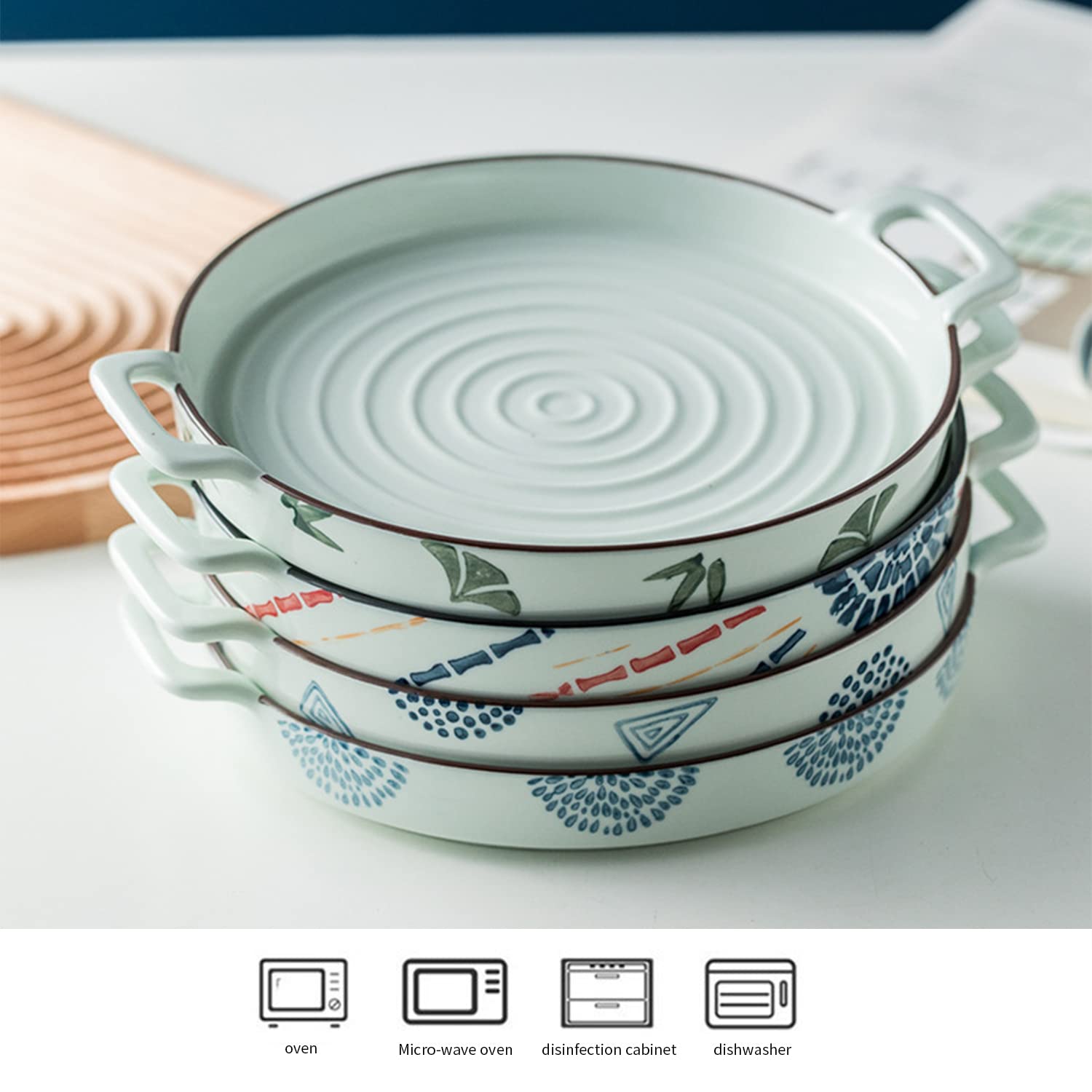 Amazon.co.jp: WEMUBSU セラミックベーキングディッシュ - 8インチ