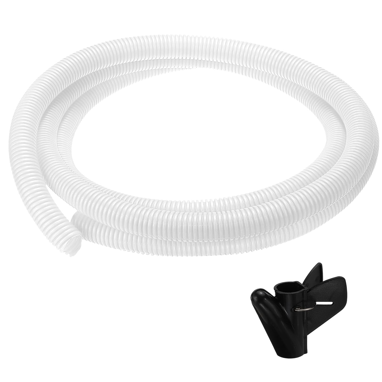 sourcing map Split Wire Loom Tubing 1"(23mm) ID 10FT(3.0m) with Installation Tool, Heat & Cold Resistant -40F to 257F Plastic Flexible Conduit Cord Protector for Electrical Wires Cable, White