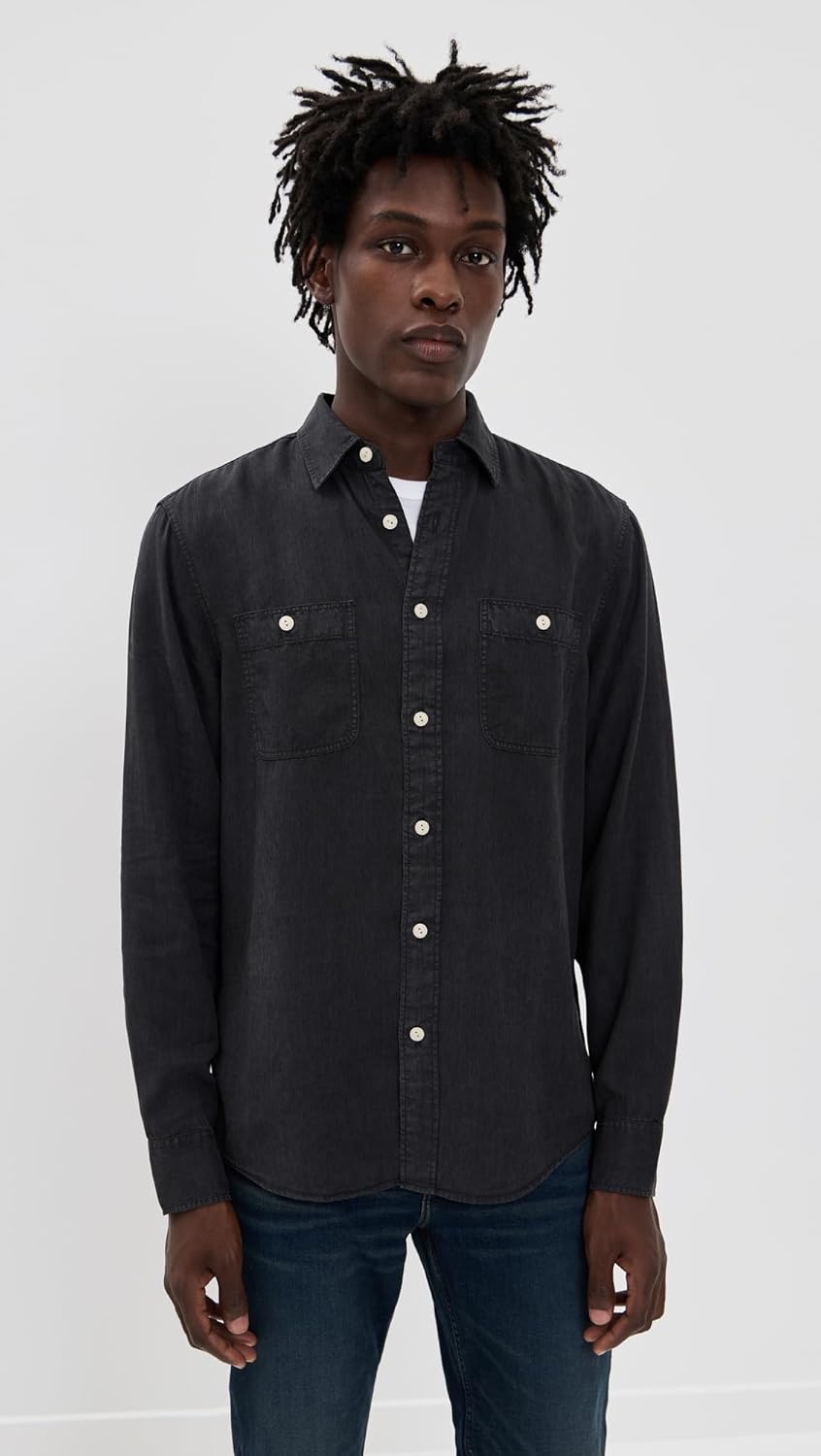 Faherty Men's The Tried and True Chambray Workshirt - Image 2