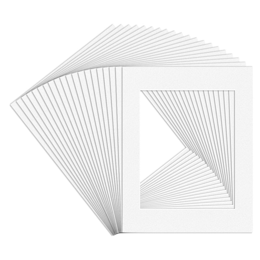 Procut Global White 14x11" Picture Mounts - Fits 10x8" Photo Size โ image 1