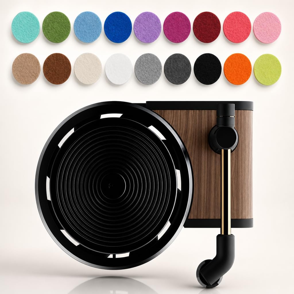 Car Air Freshener Vent Clip with 20PCS Refill Pads, Car Air Freshener for Vent Outlet,Pop Singer Album Cover Record Player Shape for Music Lovers Gifts