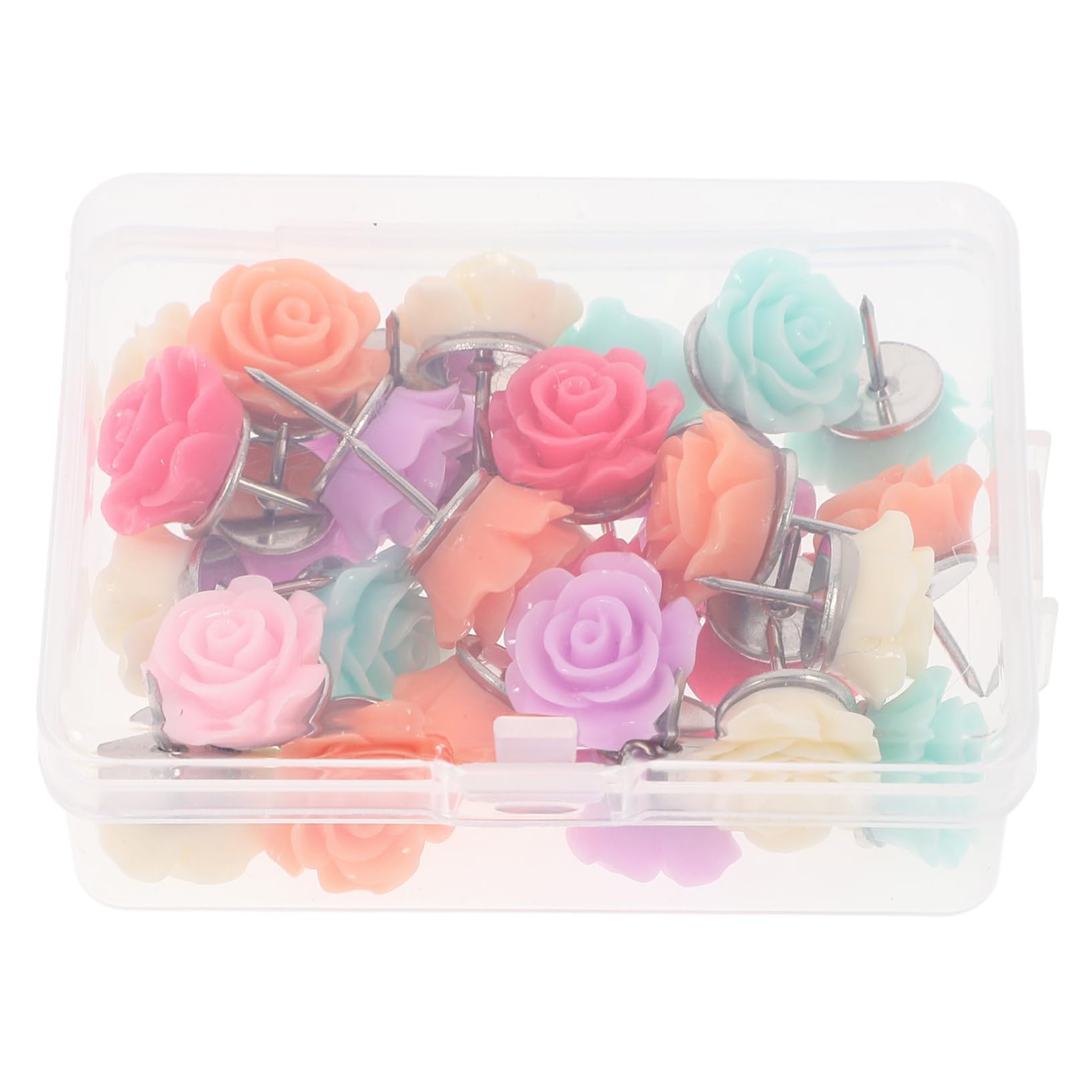 150stücke Resin Pushpins Für Pinnwand Süße Blumennadeln in Farben Für Korktafeln Kunsthandwerk Und Kartenmarkierungen Einfach Zu Lagern Und Handschonend