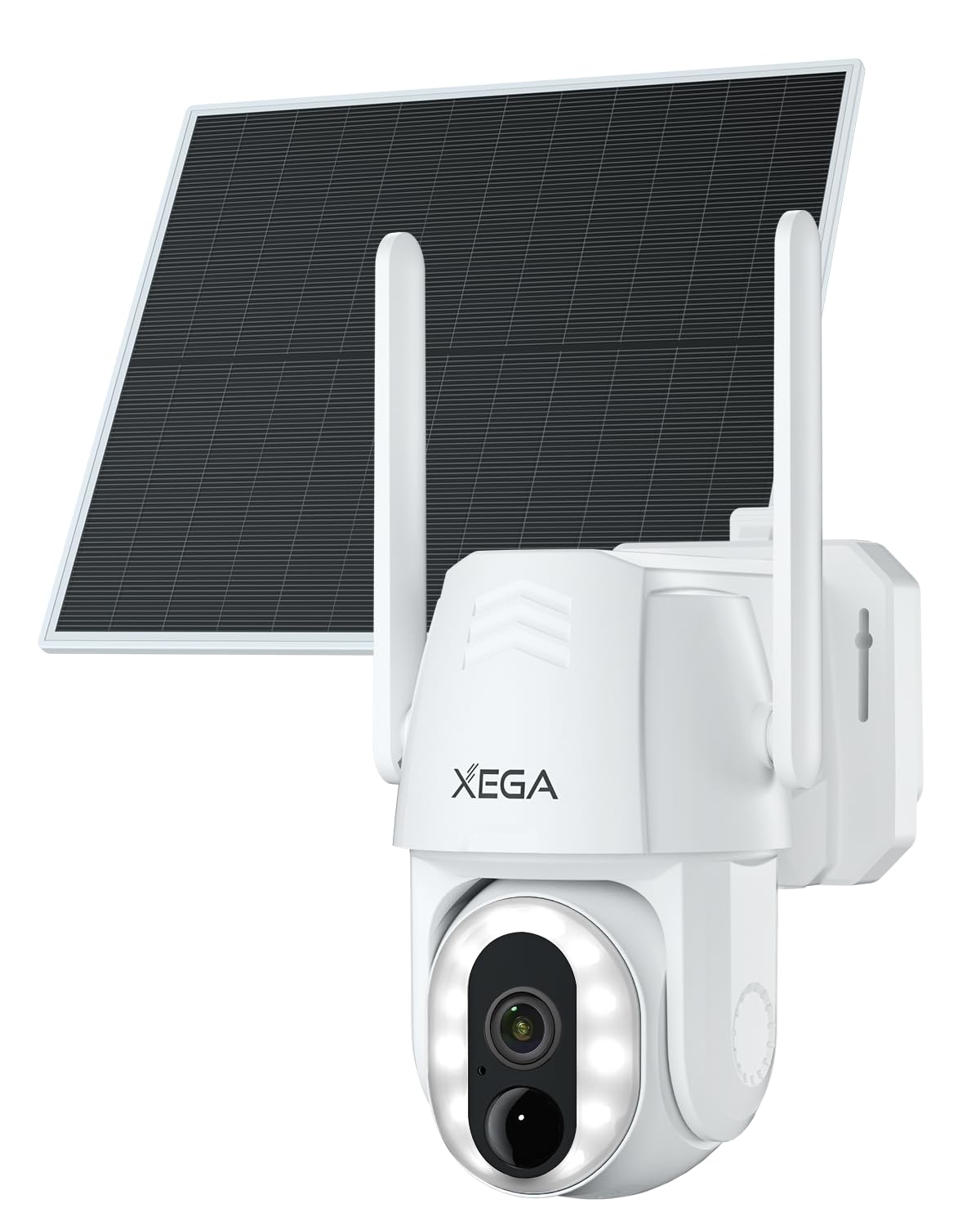 Xega 4G LTE Caméra Surveillance Solaire Extérieure avec Carte SIM,sans WiFi