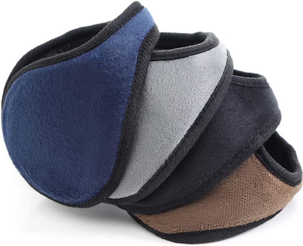 2pcs Plush Earmuffs for Men Women Outdoor Climbing Warm Ear Covers