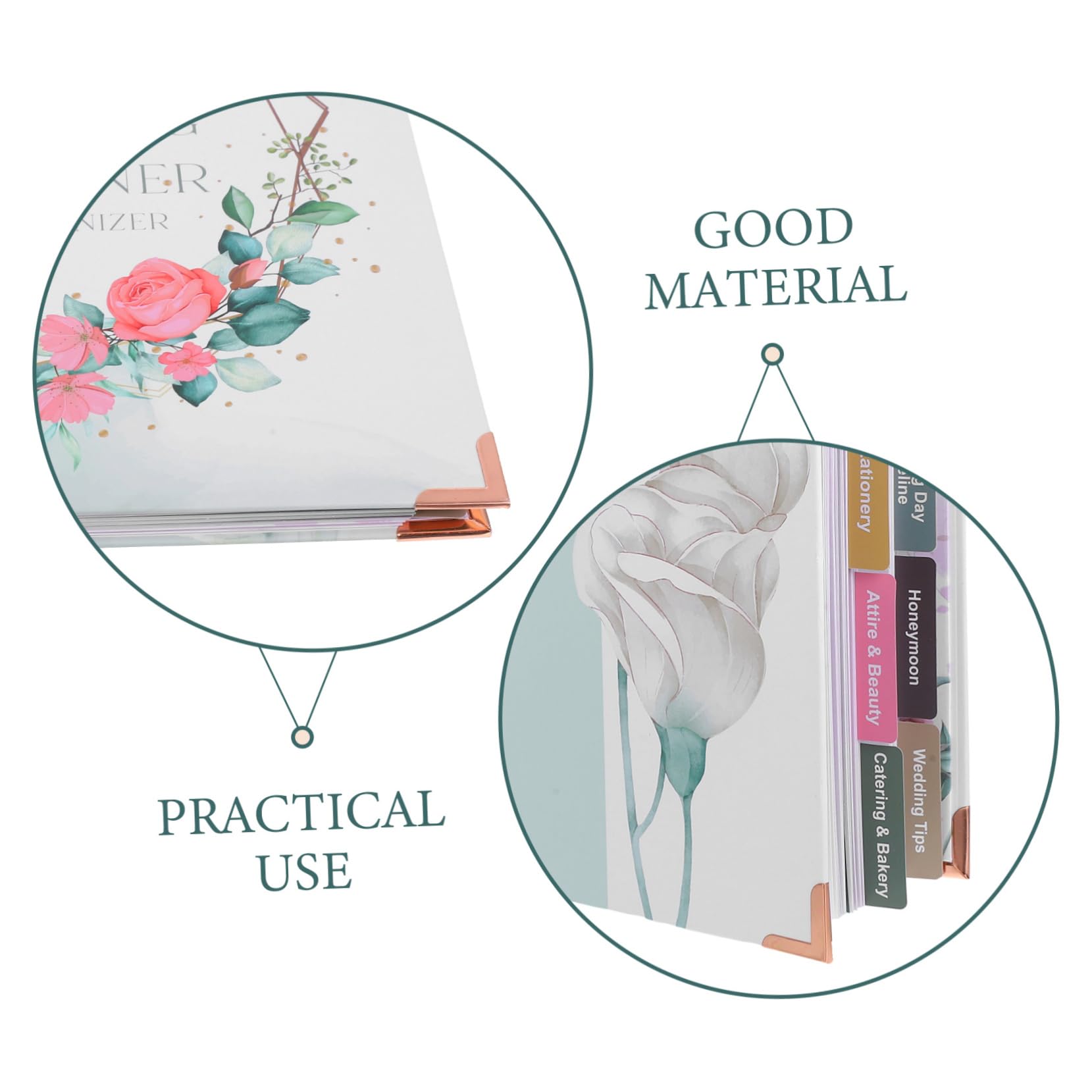 Operitacx Hochzeitsplaner Buch mit Hochzeitscheckliste Notizbuch Design und Detailliertem Zeitplan für Hochzeitsplanung und Verlobung Papier