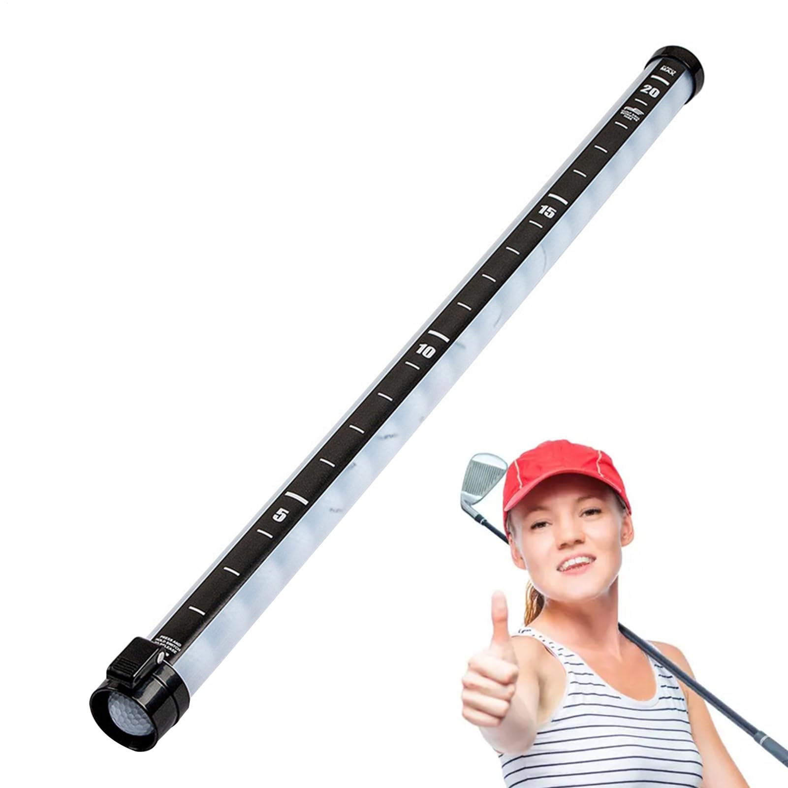 Recogedor de pelotas de golf - tubo de retriever, pastilla ligera