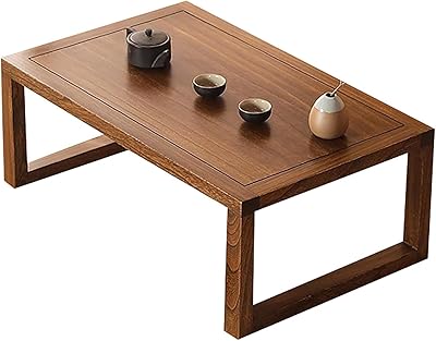 Rzoizwko Japanese Floor Table Folding Bamboo Wood Coffee - View #7