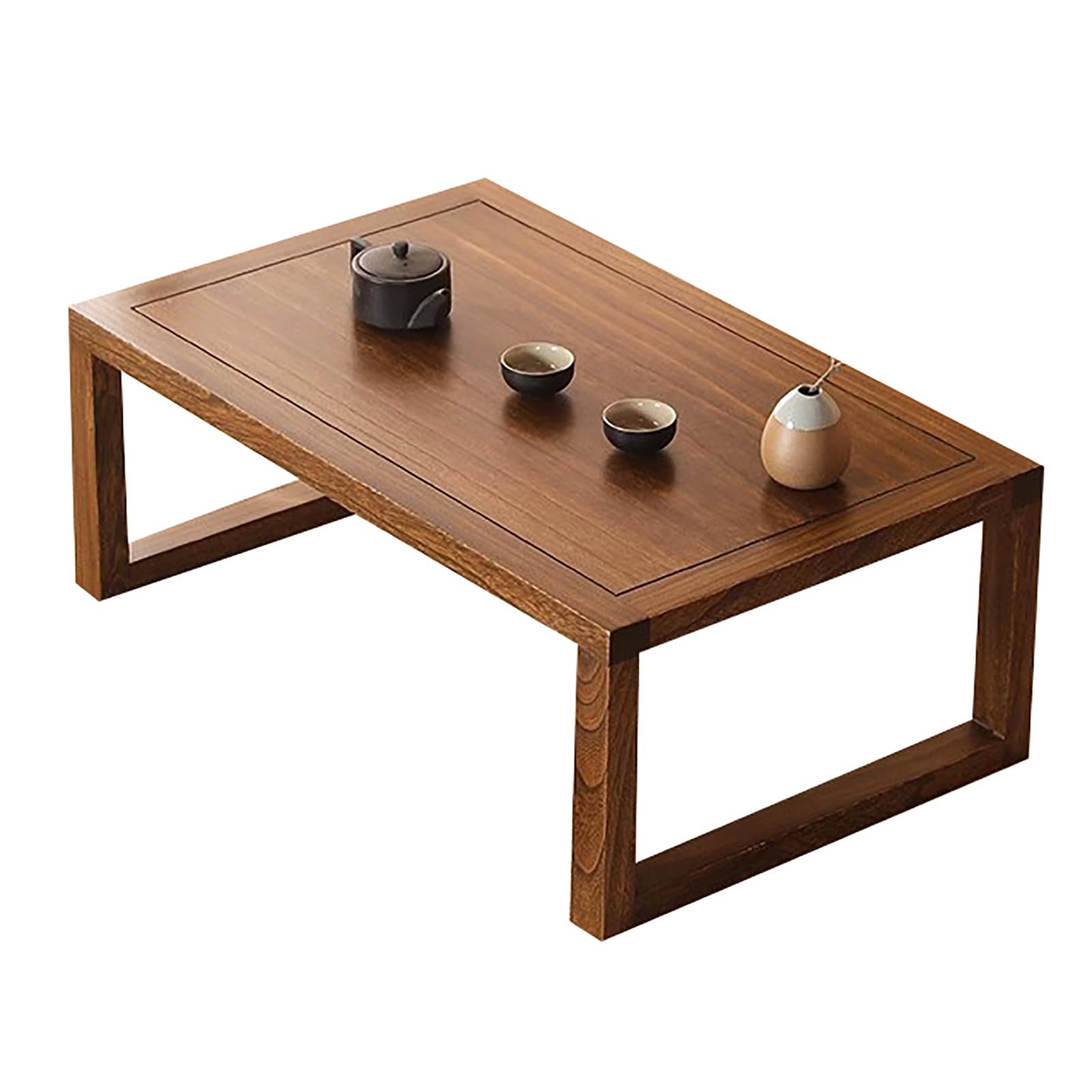 Table basse en bois massif de style japonais et lignes épurées