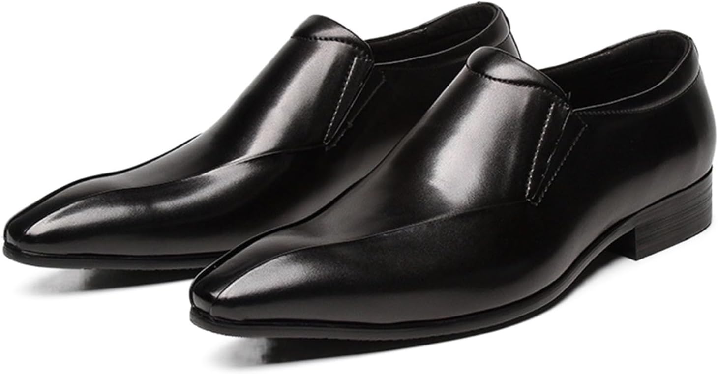 Dress Shoes for Men Men's Casual Flat Heel Leather Shoes Comfortable and Stylish Footwear for Everyday Wear