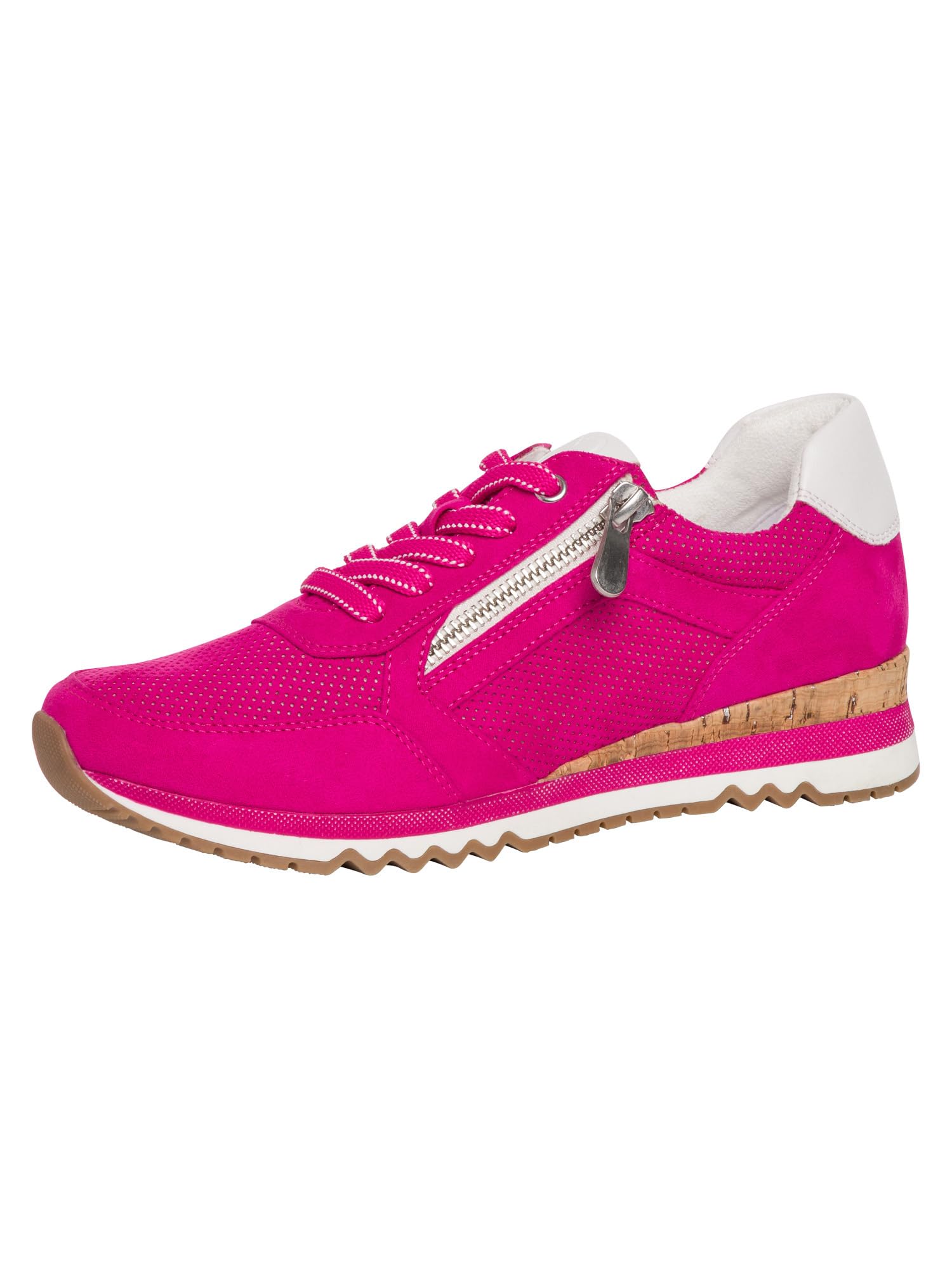 Marco Tozzi Damen Sneaker flach mit Reißverschluss Vegan