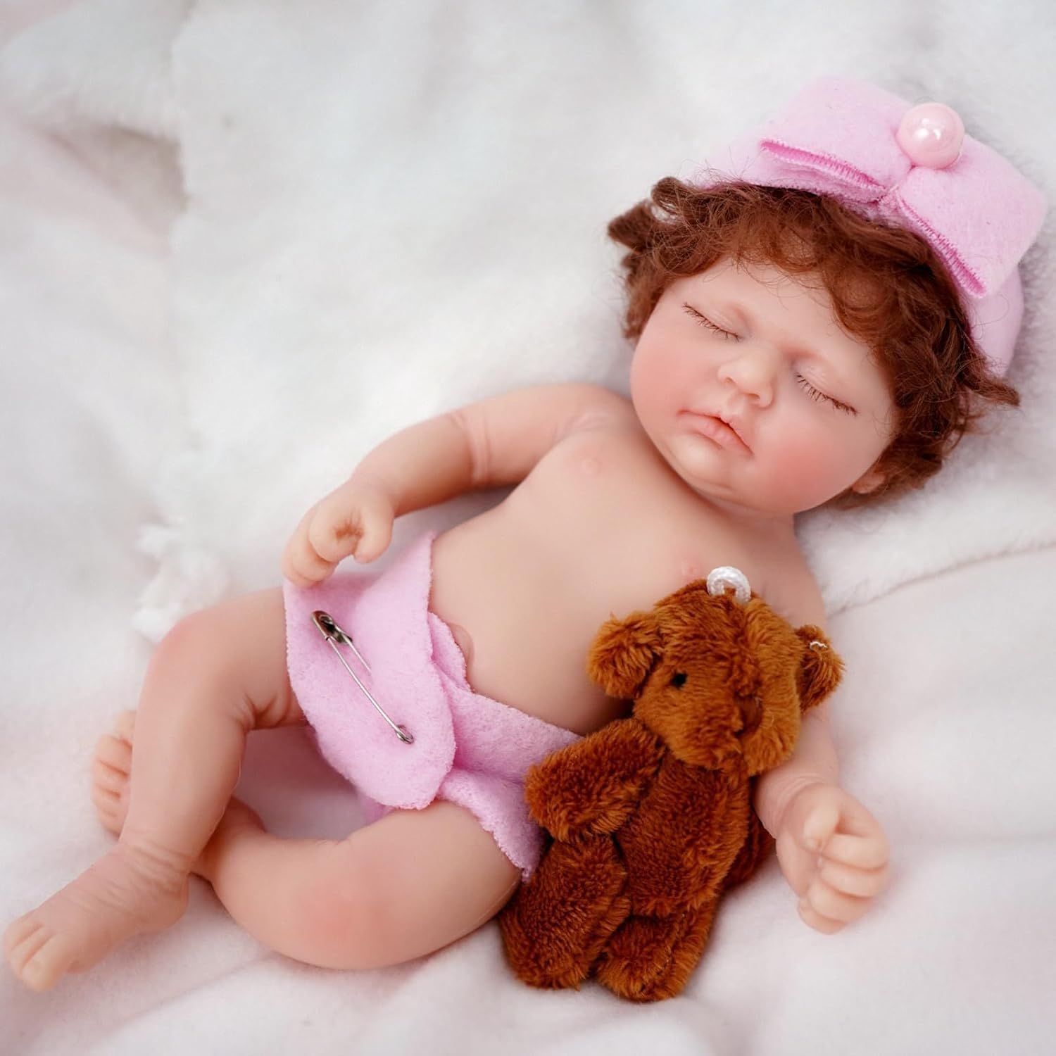 Amazon | Mire & Mire リボーンベビードール、7インチ ミニリアルな