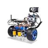 Robot Kit 2 Wheel Self Balancing Robot Car Kit, WiFi Smart Robot Car with 2 DOF HD Camera, Obstacle Avoidance, Follow Function, Ultrasonic Sensor, Android/iOS APP PC Remote Control Robot Toy