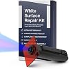 Quartz Countertop Repair Kit Clear, White Acrylic & Dark White Color - Ideal as Tile, Fiberglass, Bathtub, Ceramic Repair Kit I Works Great for Granite, Marble, Porcelain & Corian Surfaces