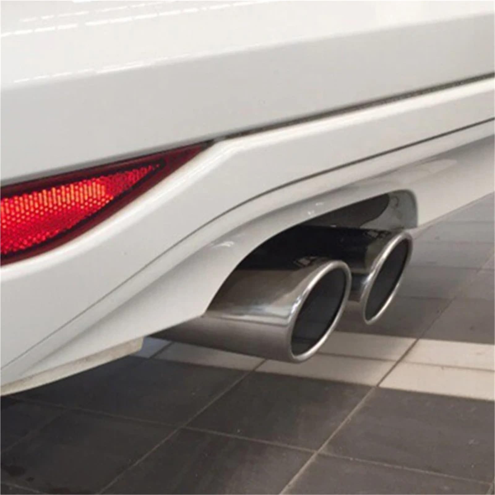 Terminale Tubo Coda Per VW Per Lavida 60mm Terminali Di Scarico Doppi Cromati Per Auto Marmitta Tubo Terminale Posteriore