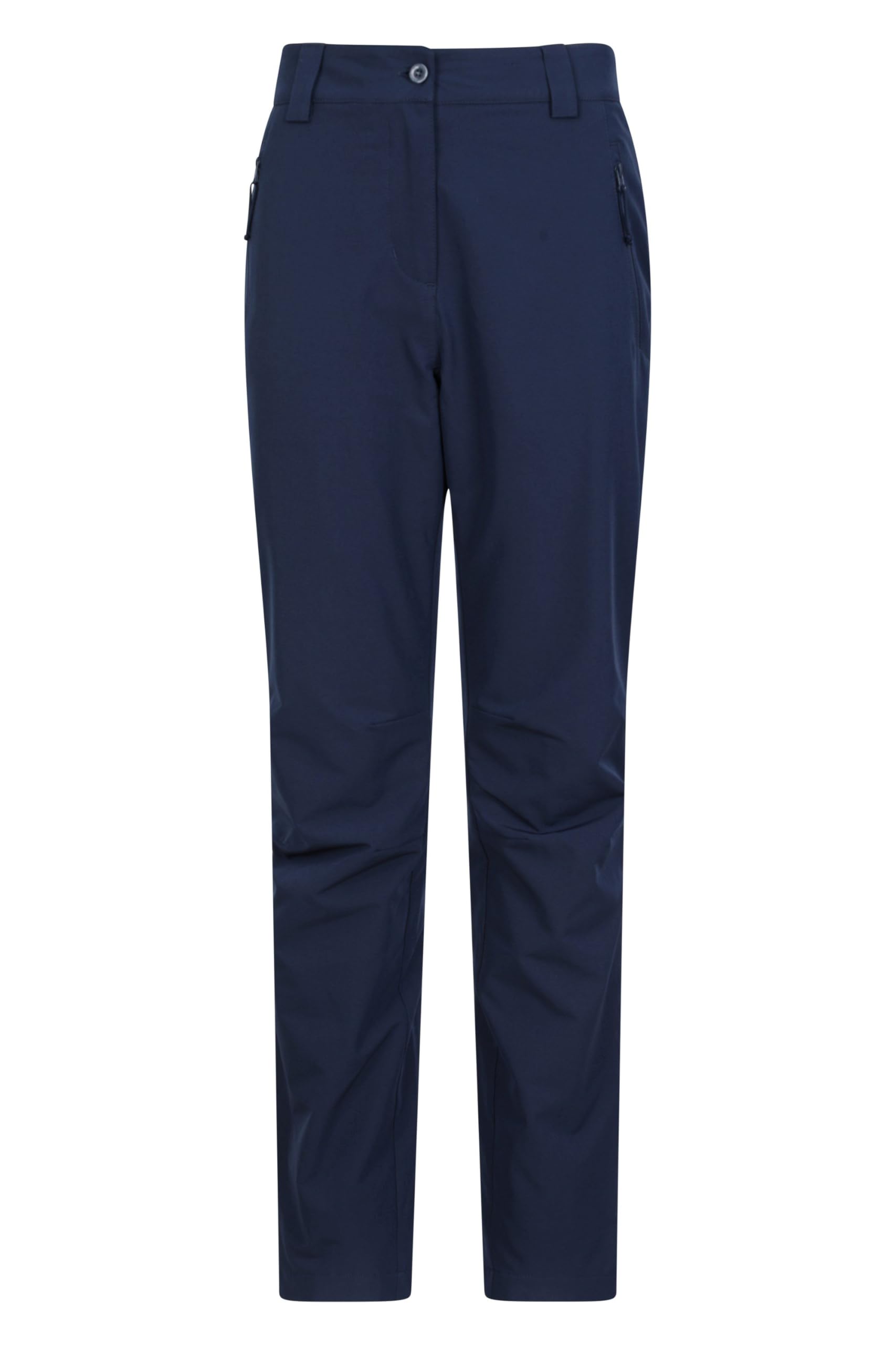 Mountain Warehouse Women's Navy Arctic Thermal Trousers - Fleece Lined Pants, Stretch, Many Pockets, Cosy Bottoms, Warm - For Walking, Camping, Hiking Size 10 Short