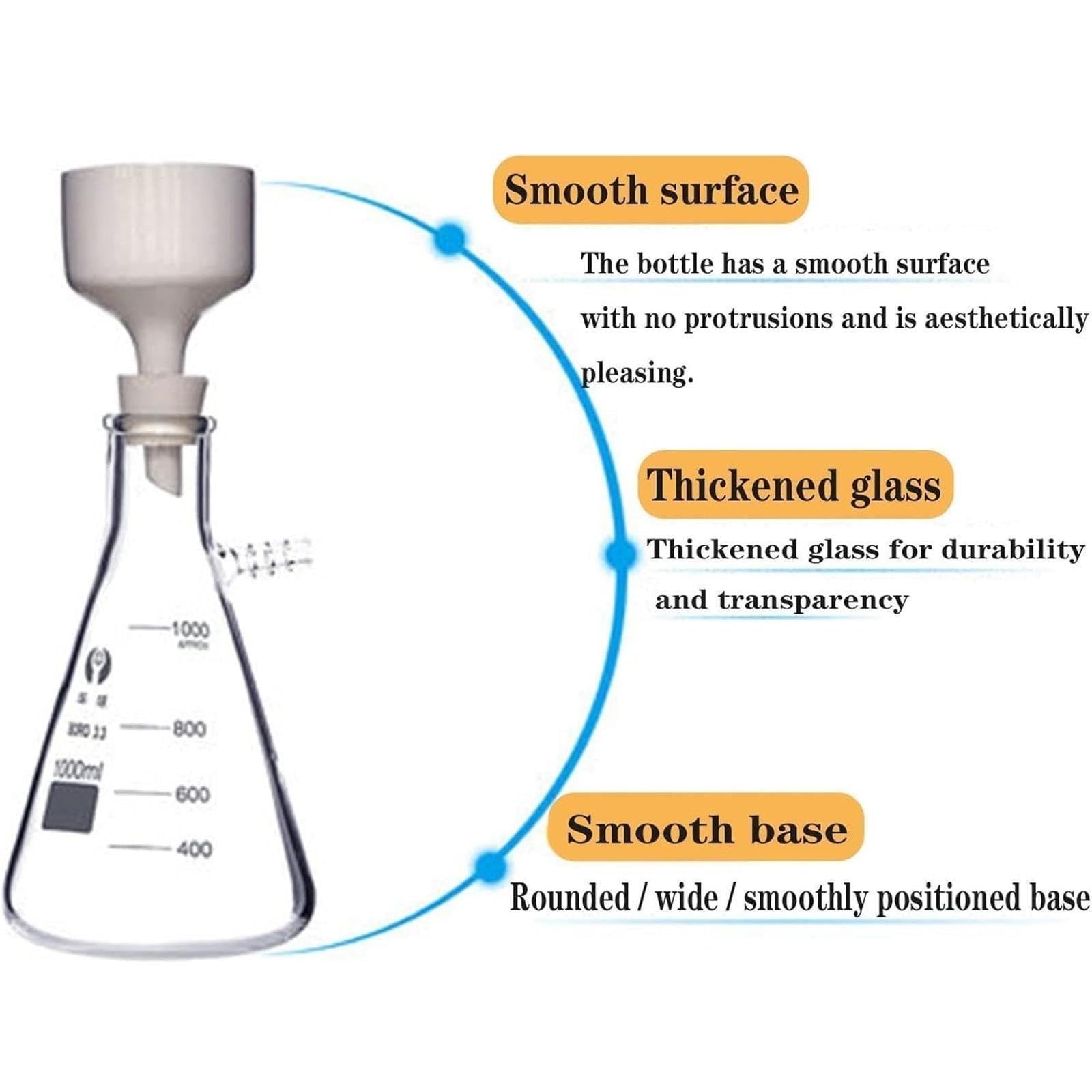 Glas-Vakuumfiltrations-Destillationsapparat mit kompakter Vakuumpumpe