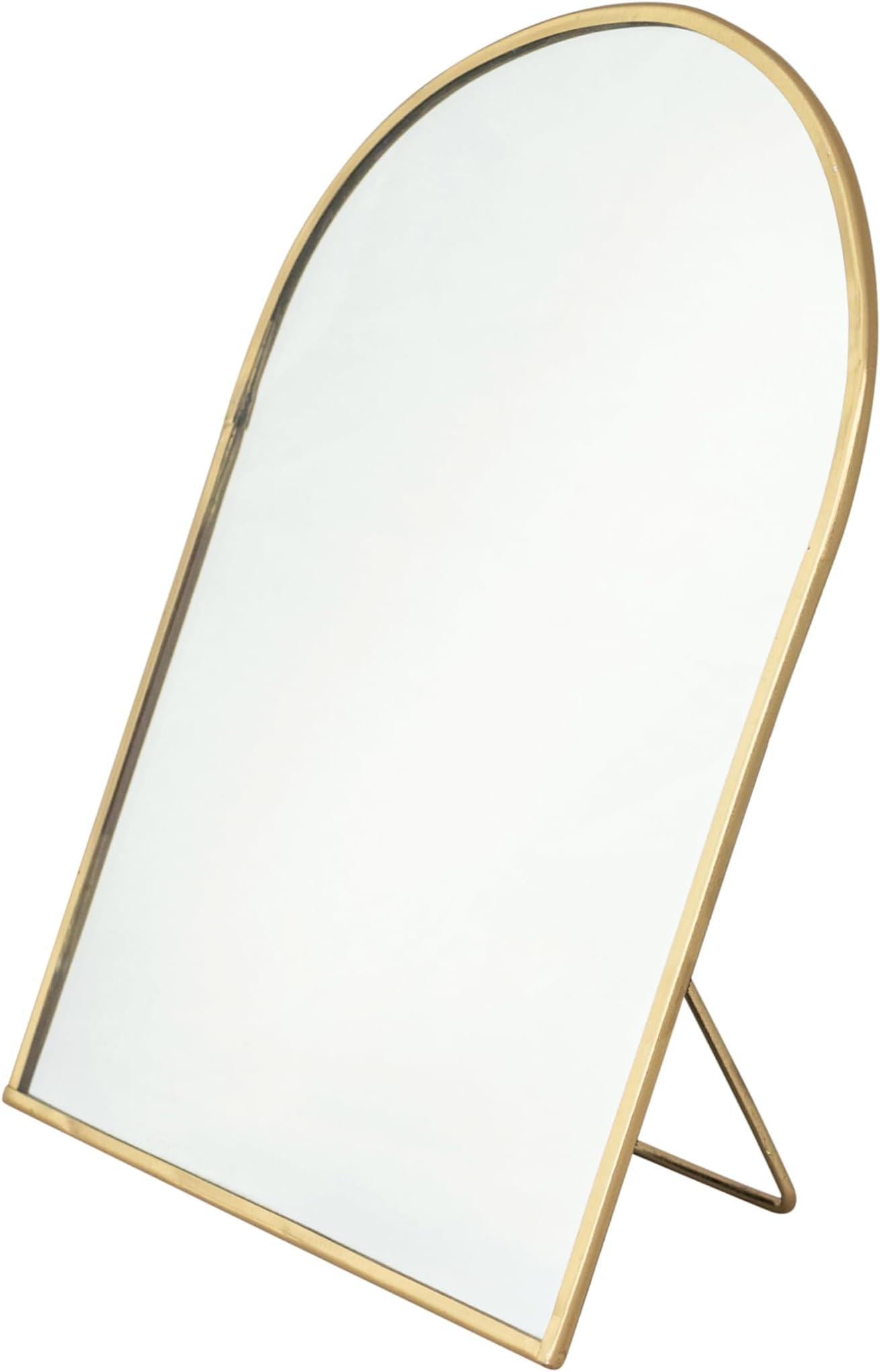 Creative Co-Op Arched Standing Mirror, Brass Finish