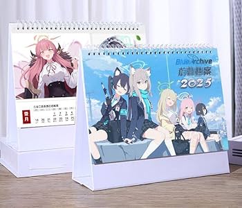 Amazon.co.jp: ブルーアーカイブ カレンダー 2025年 卓上カレンダー