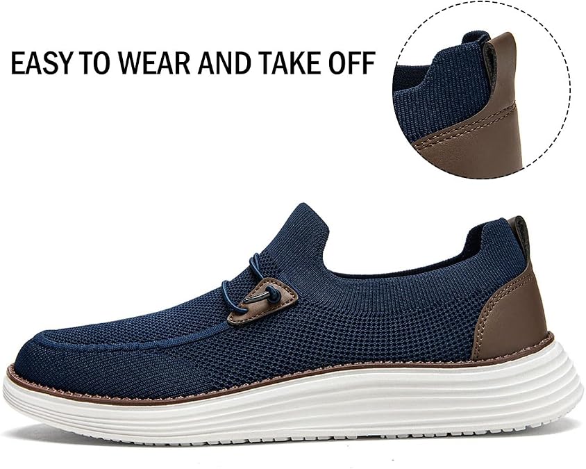 Men's Loafers Slip On Shoes Men Boat Shoes Casual Walking Shoes for Men Comfort Lightweight Breathable