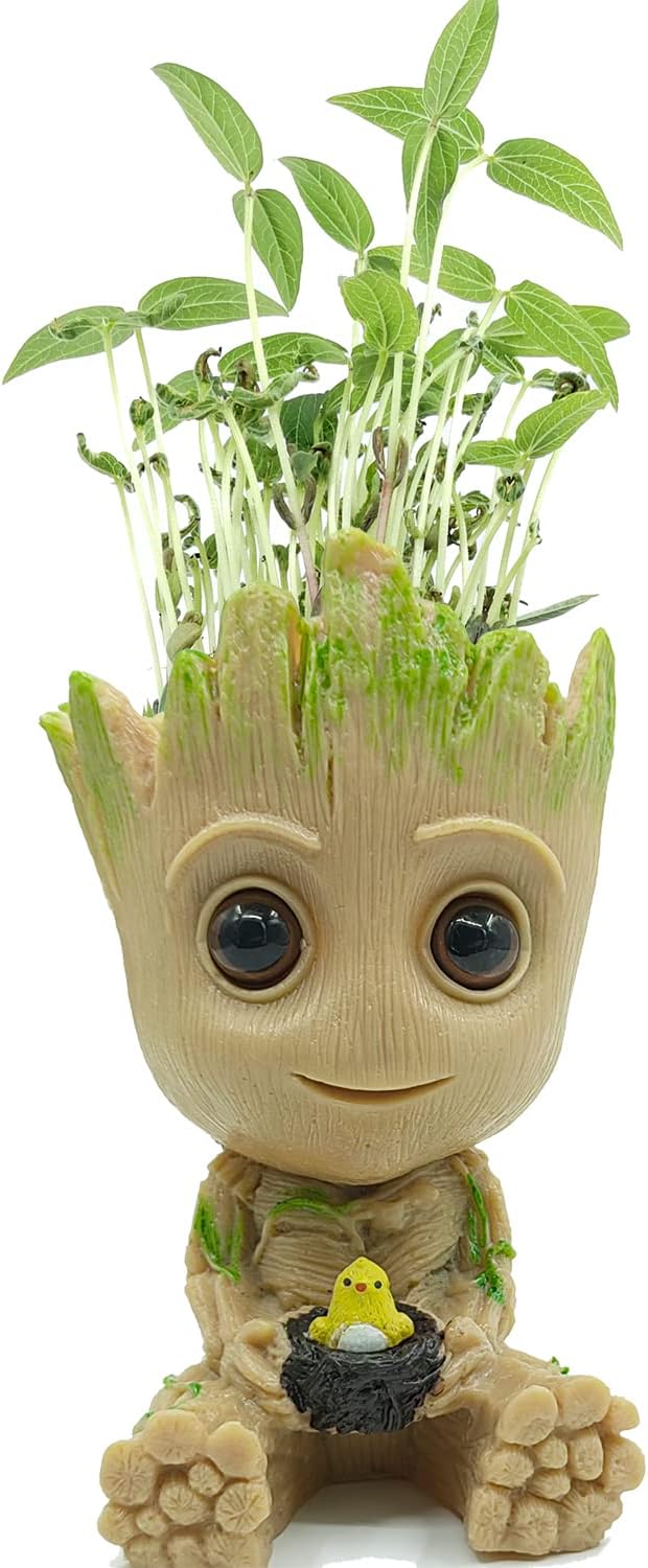 GTLAOGS Baby Groot Blumentopf Treeman, Action Figur Gartenskulptur