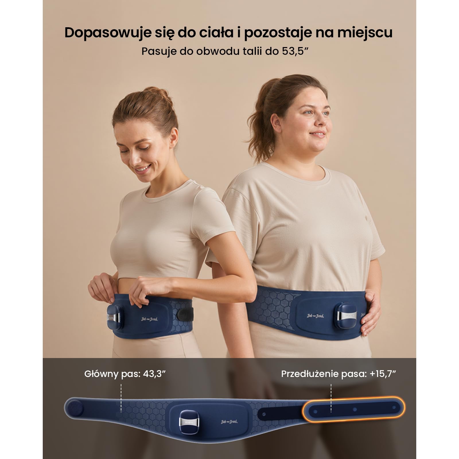 BOB AND BRAD Poduszka Grzewcza z Czerwonym Światłem | Komfort Menstruacyjny, 5000mAh Bezprzewodowy Pas Grzewczy, Lekki Przenośny dla Kobiet i Mężczyzn, Dom Biuro