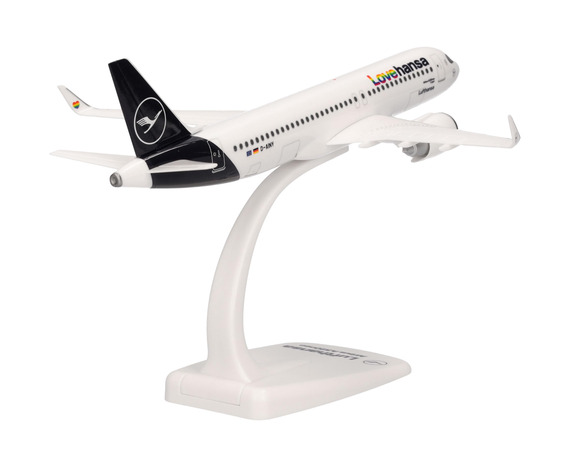 Amazon.com: Herpa Snap-Fit Model Airplane Airbus A320neo Lufthansa