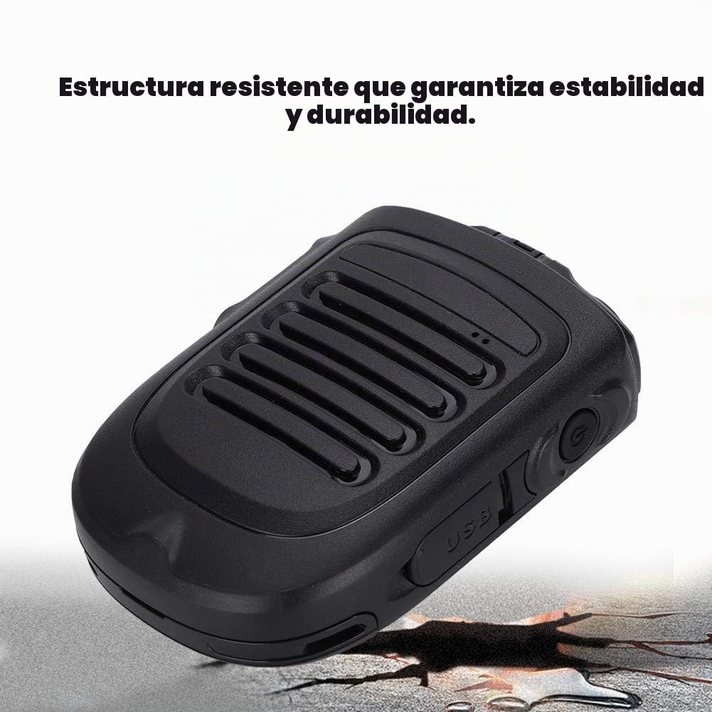 Zello Walkie Talkie Micrófono de Altavoz de Mano inalámbrico Bluetooth, Micrófono de Mano PTT de Radio bidireccional con Conector de Auriculares Universal de 3,5 mm