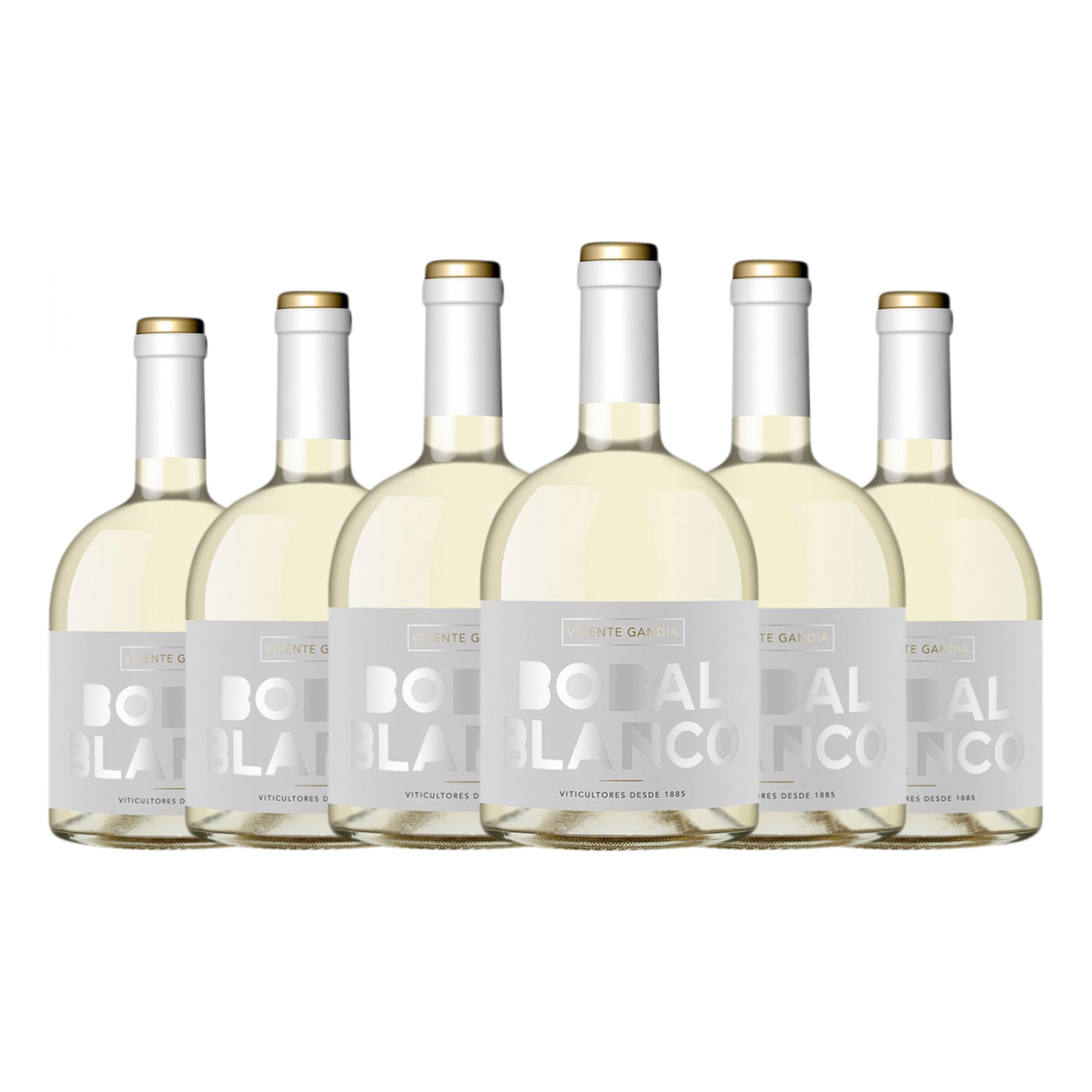 Vicente Gandía Blanco Bobal Utiel-Requena 75 cl Vino blanco (Caja de 6 Botellas de 75 cl)