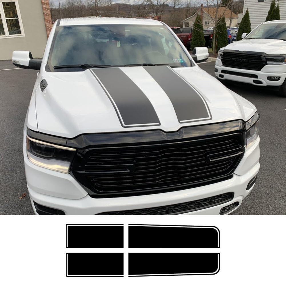 Pickup Hood Tailgate Stickers, For Dodge Ram 1500 2500 Hemi Rebel Truck Graphic Custom Decal Vinyl Cover Auto Tuning Accessories