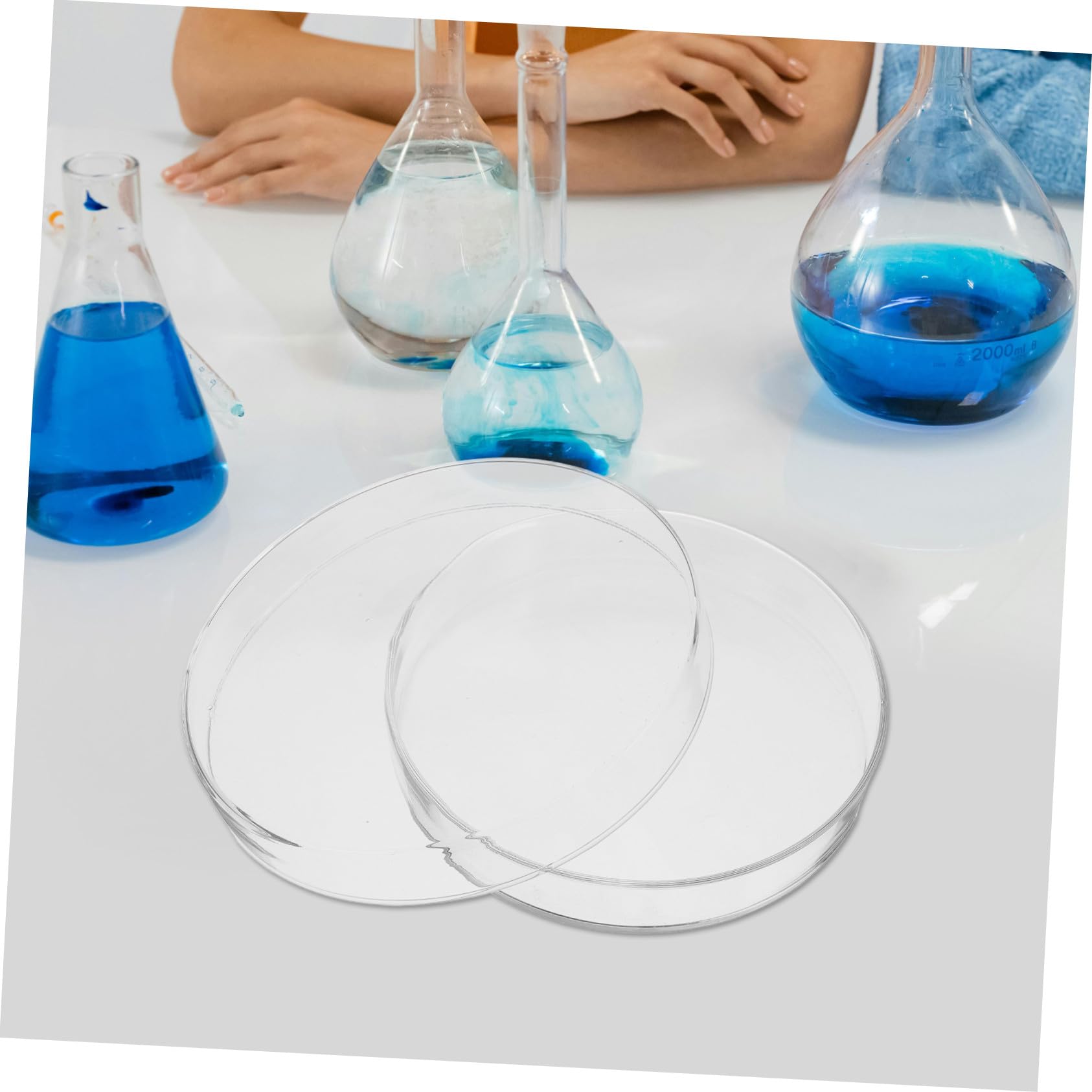 Alipis Glas-petrischale Mit Deckel Transparentes Borosilikatglas Verdickte Kulturschale Für Labor Mikrobiologische Studien Hohe Festigkeit Bei Temperaturen