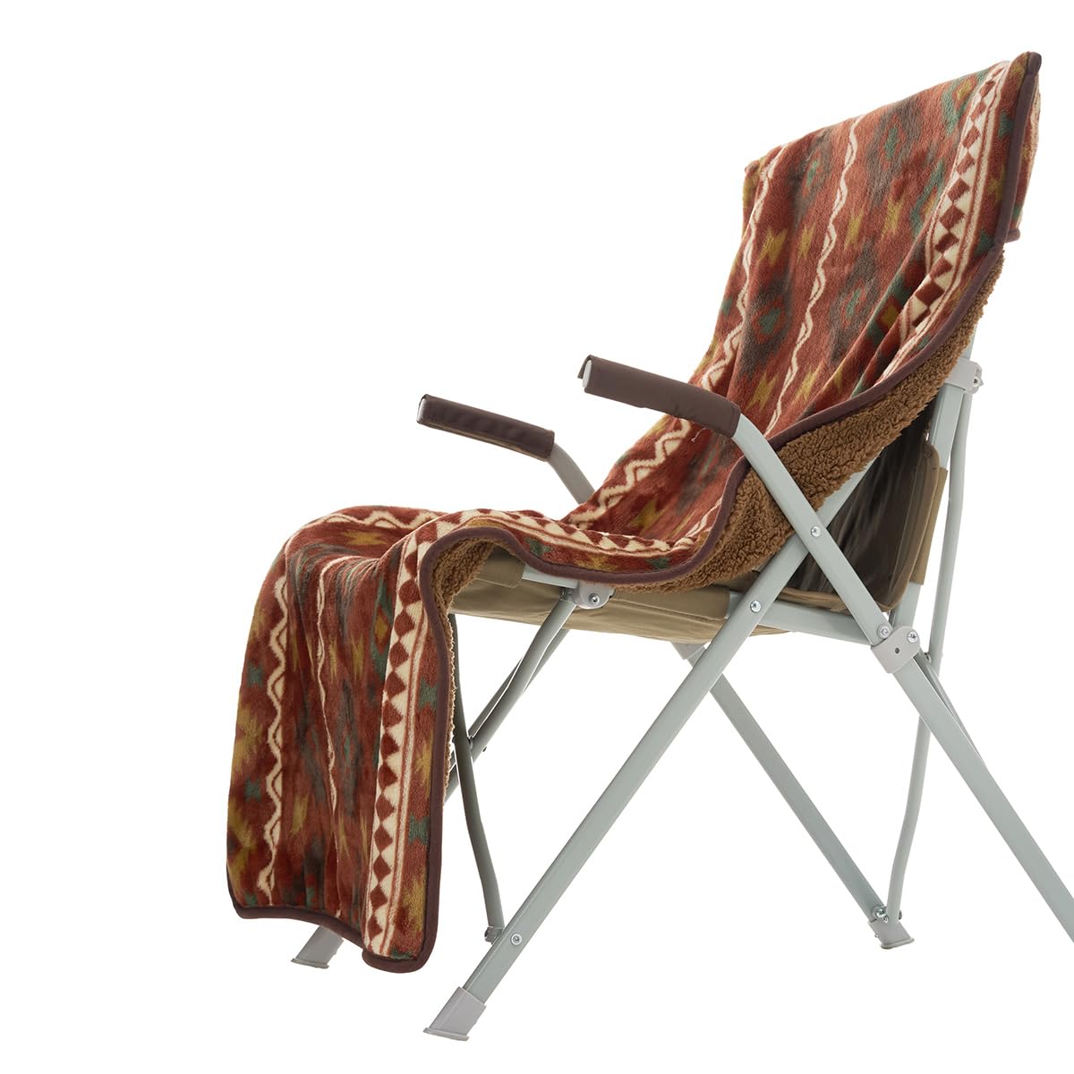 Amazon.co.jp: ロゴス(LOGOS) ボア＆フリースチェアカバー（レッド