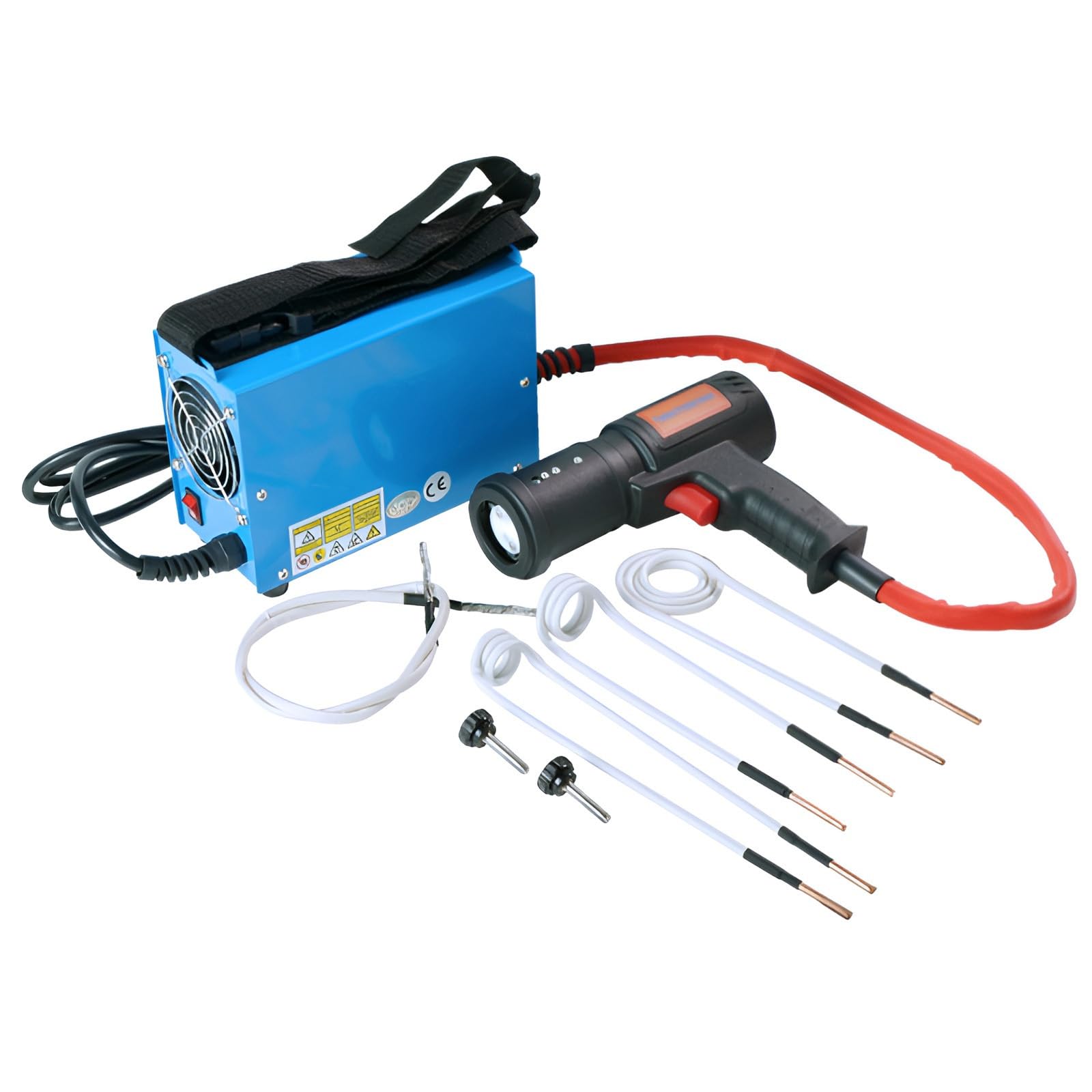 1500W Magnetic Induction Heater Kit, Hand Held Magnetic Heater Bolt Remover Tool, Bolt Heater with 4 Coils and Portable Storage Box, for Car Repair Garage Workshops