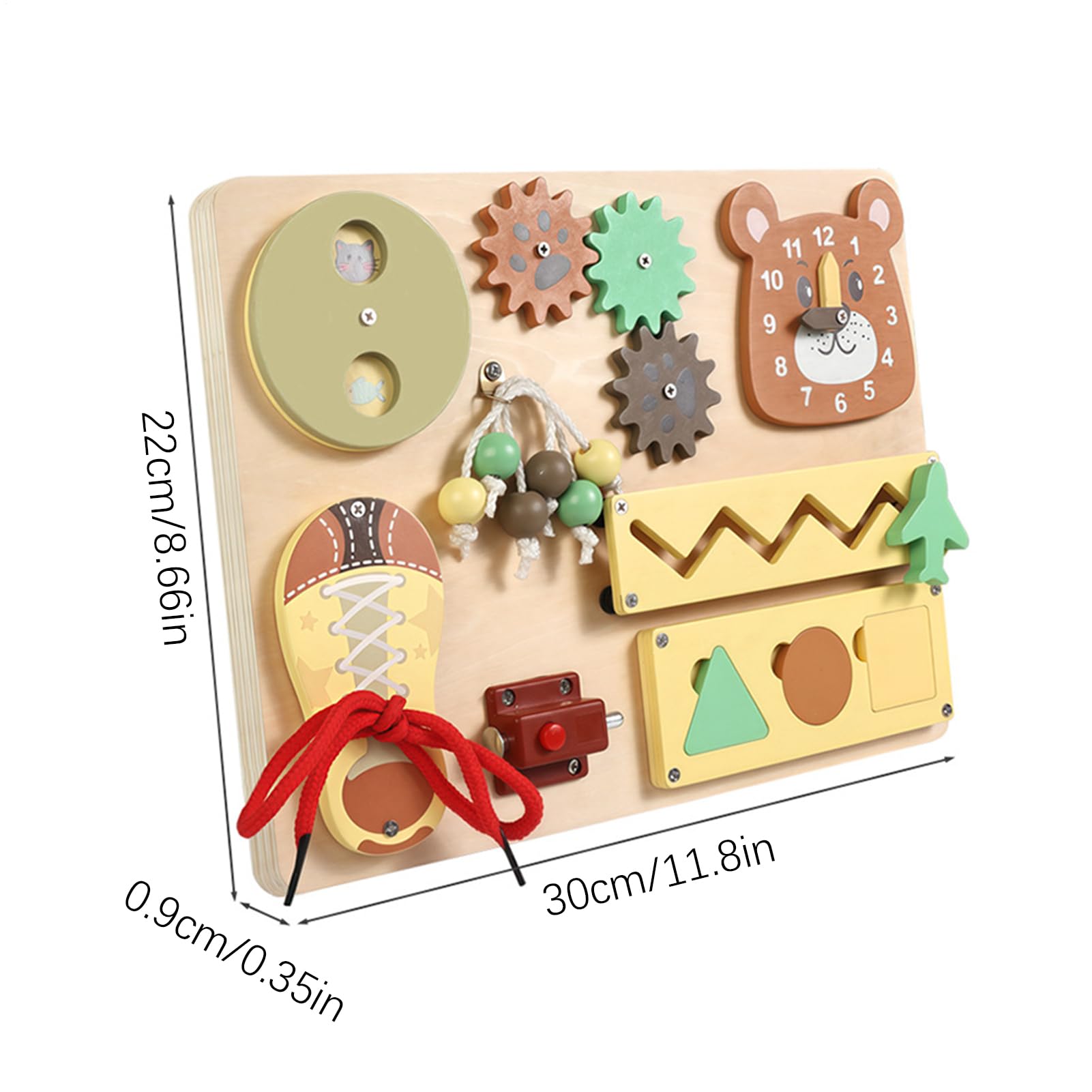 Tableau D'Activités,Jouet en Bois D'Éveil Précoce - Tableau d'apprentissage Précoce - pour Maternelle Jardin D'Salle De Classe École À La Maison Camp D'Été Activité De Groupe