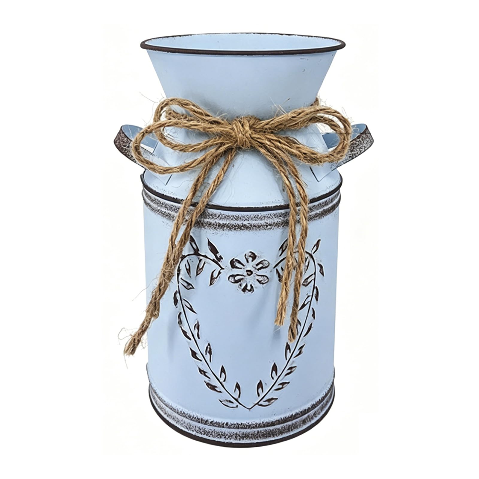 our fave Antique Iron Milk Can Flower Vases Farmhouse Decor with Handle for Home Offices Decor Iron Flower Planter
