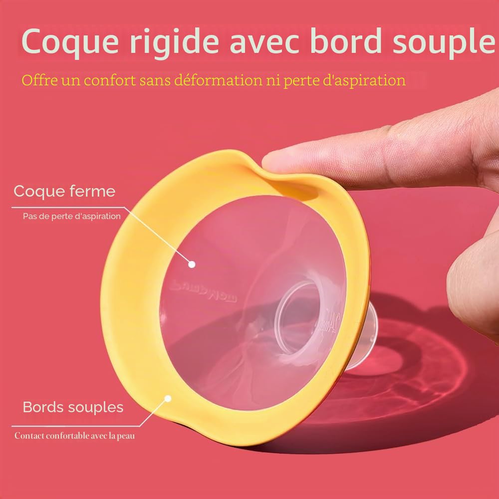 Boucliers ovales 17 mm compatibles Medela pièces rechange tire-lait Symphony Swing Maxi Harmony Personalfit Flex