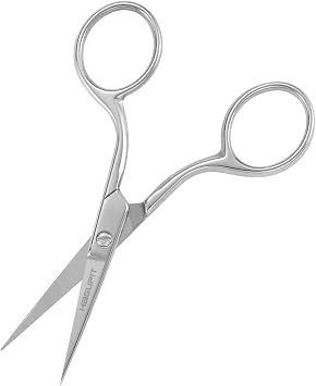 Small Precision Embroidery Scissors, 4 Forged Stainless Steel Sharp Pointed Tip Detail Shears for DIY Craft Thread Cutting, Needlework Yarn & Sewing