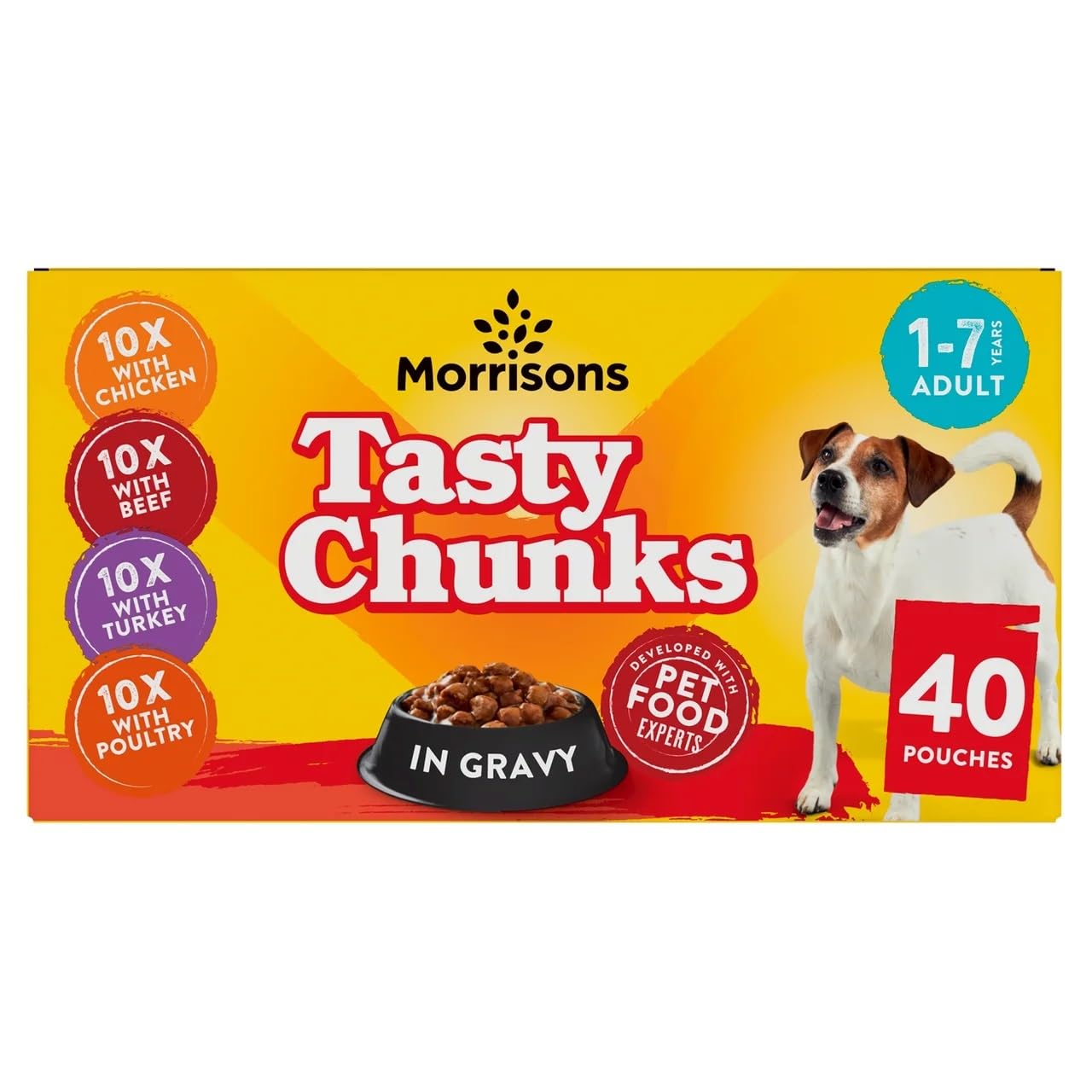 Morrisons Mixed Dog Food In Gravy 40 x 100 g