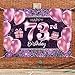 PAKBOOM Happy 73rd Birthday Banner Backdrop - 73 Birthday Party Decorations Supplies for Women - Pink Purple Gold 4 x 6ft