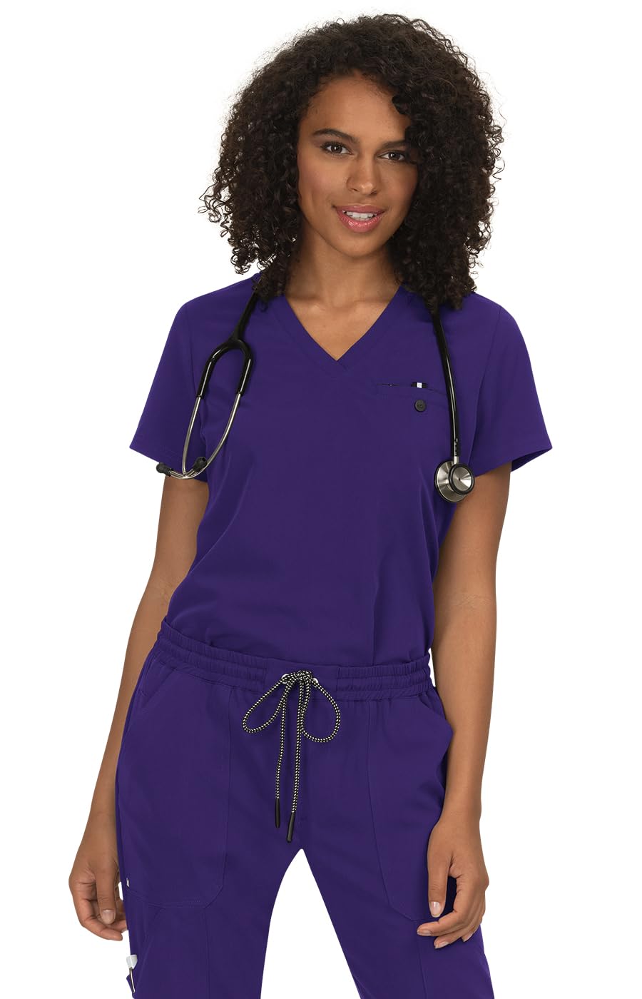 KOI Next Gen - Maglia da donna con tasca e 1 tasca, modello Ready to Work