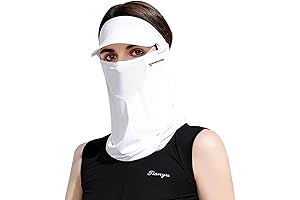 UPF 50 Womens Sun Protection Hat with Detachable Face Shield