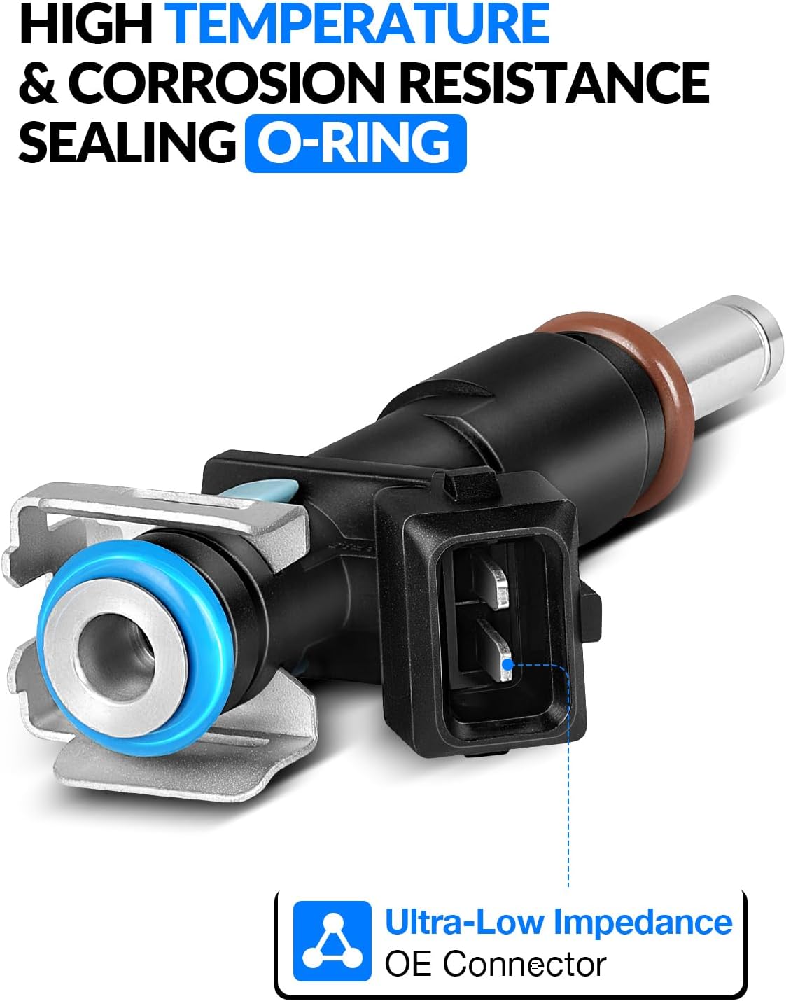 Upgraded 55570284 Fuel Injectors 1.8L L4 Fits For:-Chevy Cruze 2011 2012 2013 2014 2015, Cruze Limited 2016, Sonic 2012-2015, Replace# 55570284, 25185231, FJ1153, 800-2189N (set of 4)