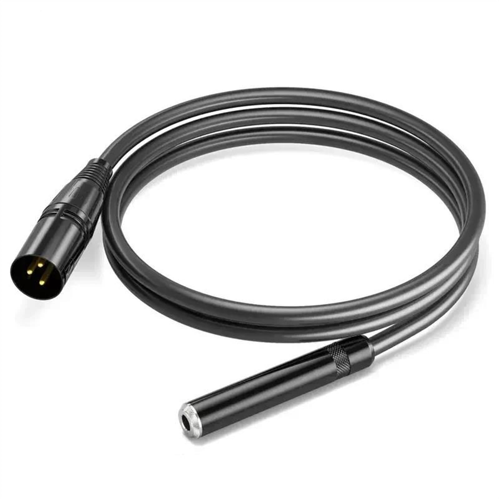 kabel audio instrumentu muzycznego Przewód Przedłużający 6,35 Mm Żeński Do Męskiego (żeński) 1/4 Cala Do 3-stykowego Kabla Mikrofonowego Do Gitary I Perkusji 6,35 Urządzeń(M 3.5mm F,5m)