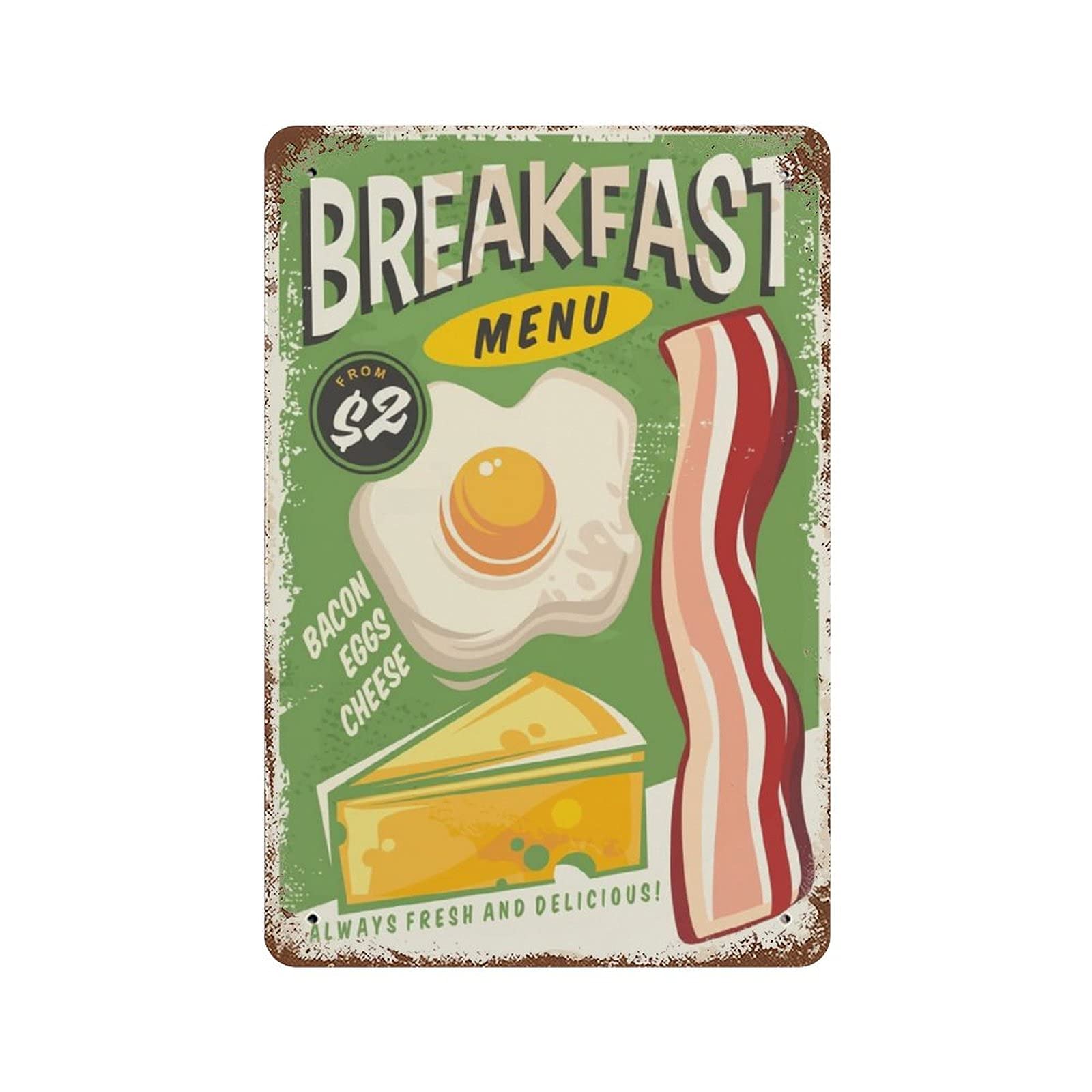Fast Food Shop Bakery Retro Metal Plaque Vintage Great Aluminum Tin Sign Wall Decoration 15.7"x11.8"